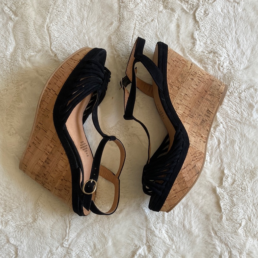 H&M Black Wedges